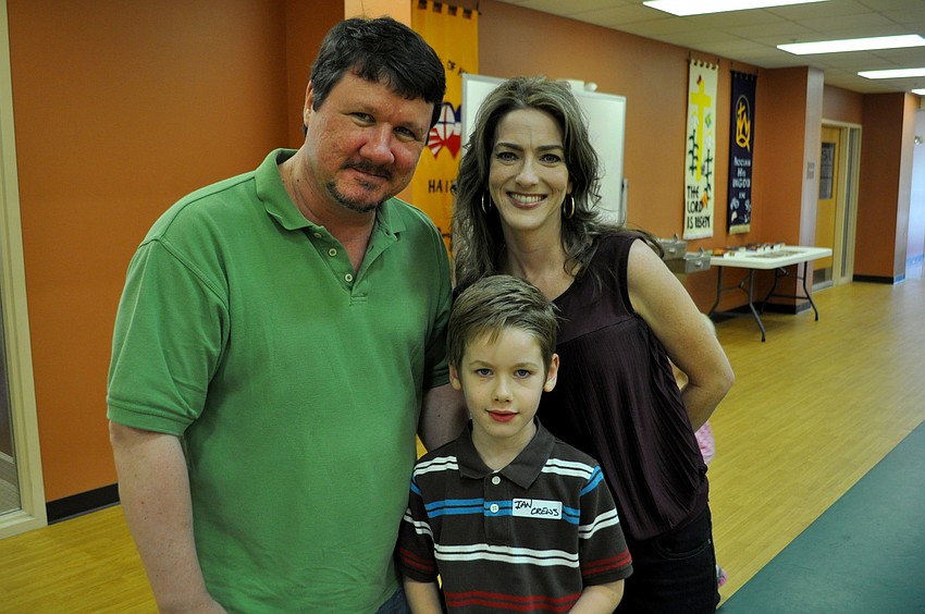 Mark and Julie Crews with their son, Ian.