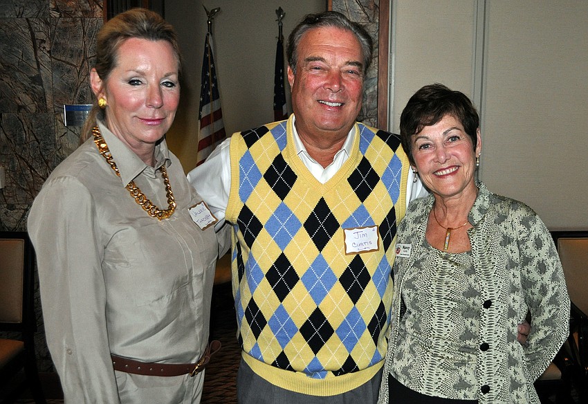 Valerie Thackray with Jim and Nancy Curtis
