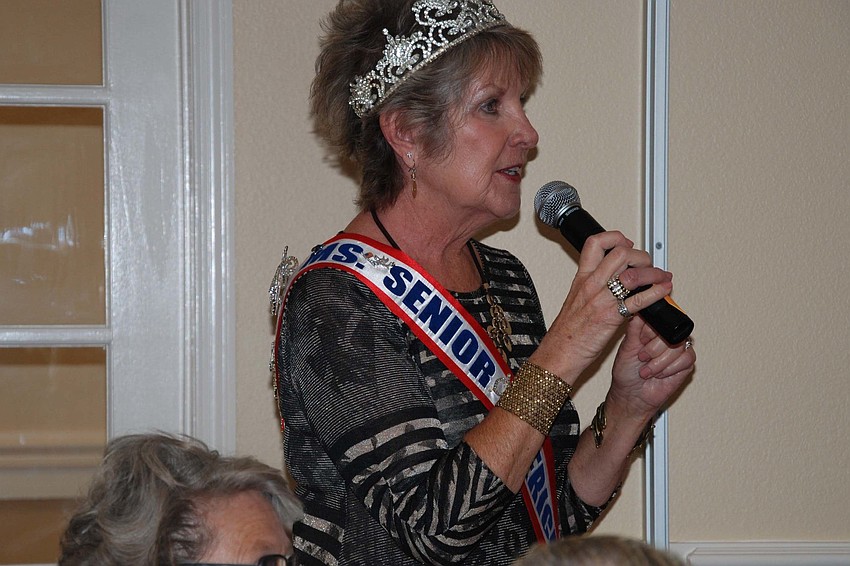 Michelle Rahn, former Ms. Senior America, spoke to guests about attitudeâ€
