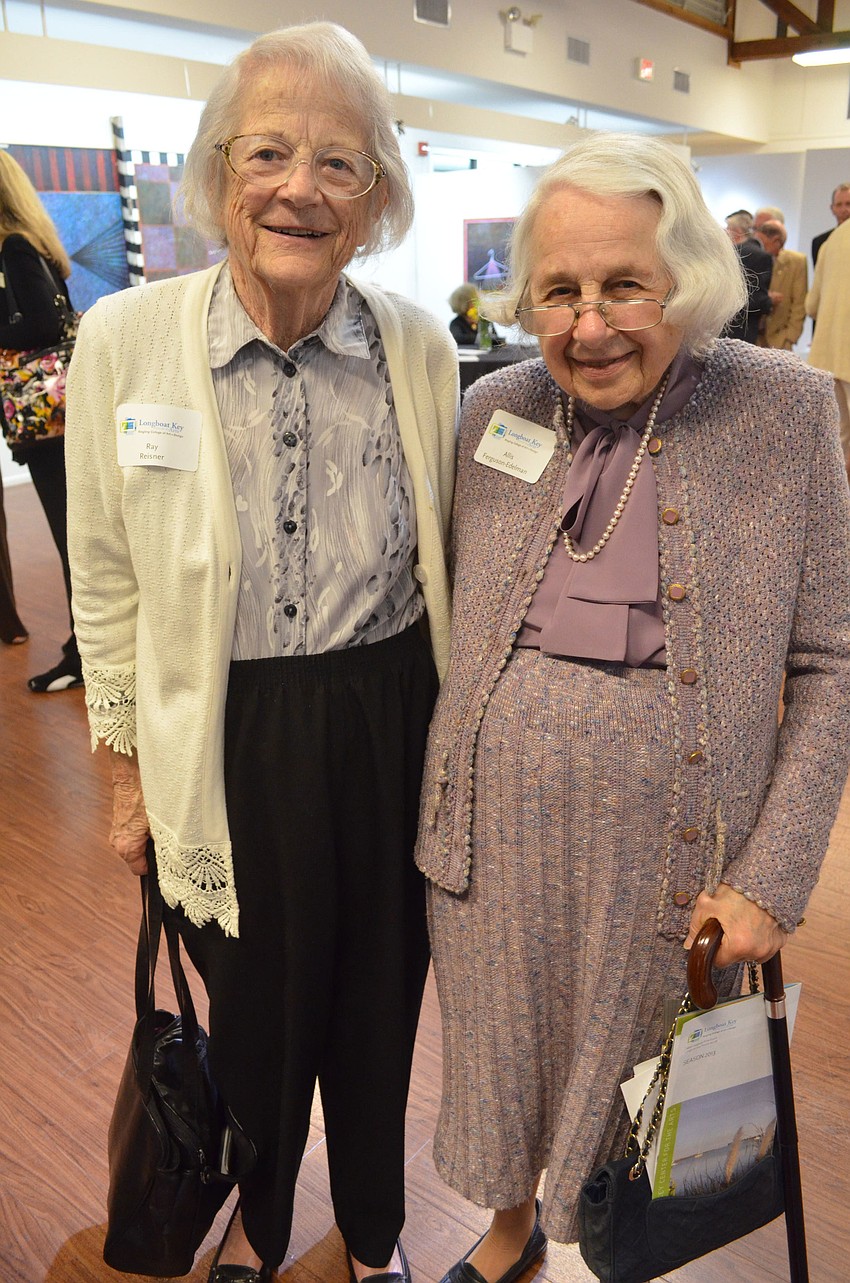 Rae Reasoner stands with her sister Allis Ferguson â€“ Edelman.