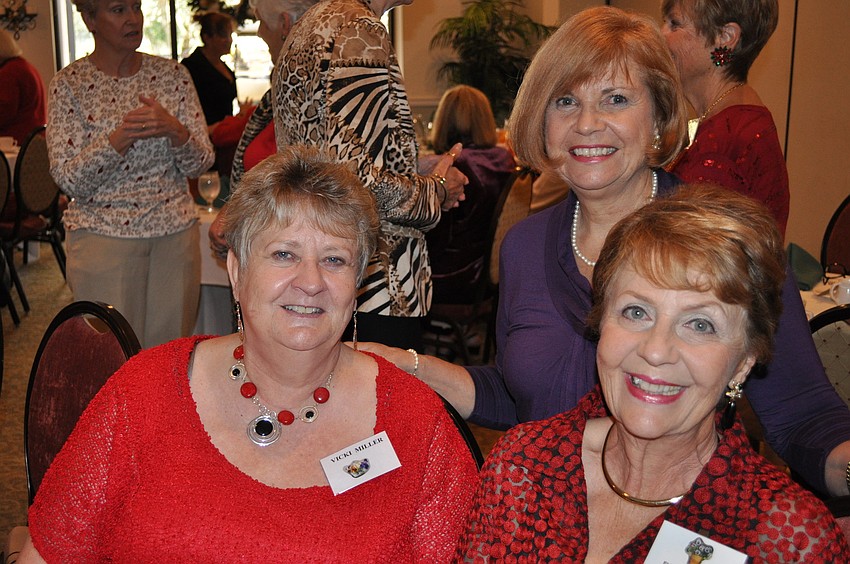 Vicki Miller, Adele Thayer and Elizabet Saladino