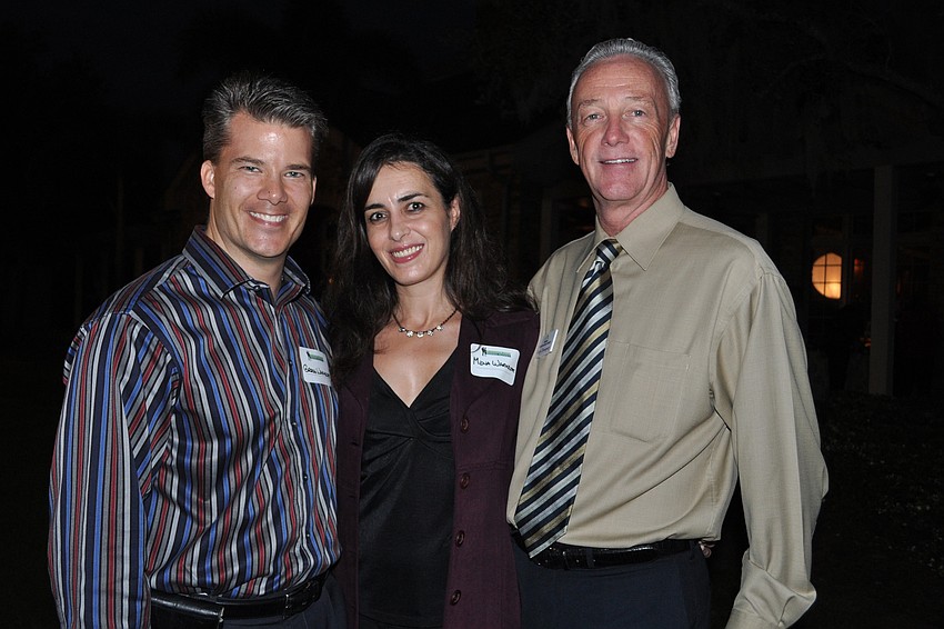 Gregg and Mena Warmbier, of Windstream, with Tony Dempsey, of Sunstate Business Brokers