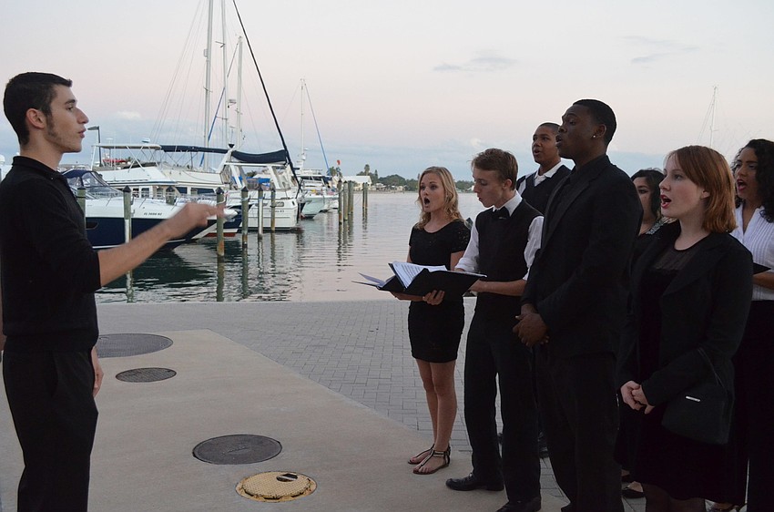Booker High School Choir performed for the members.
