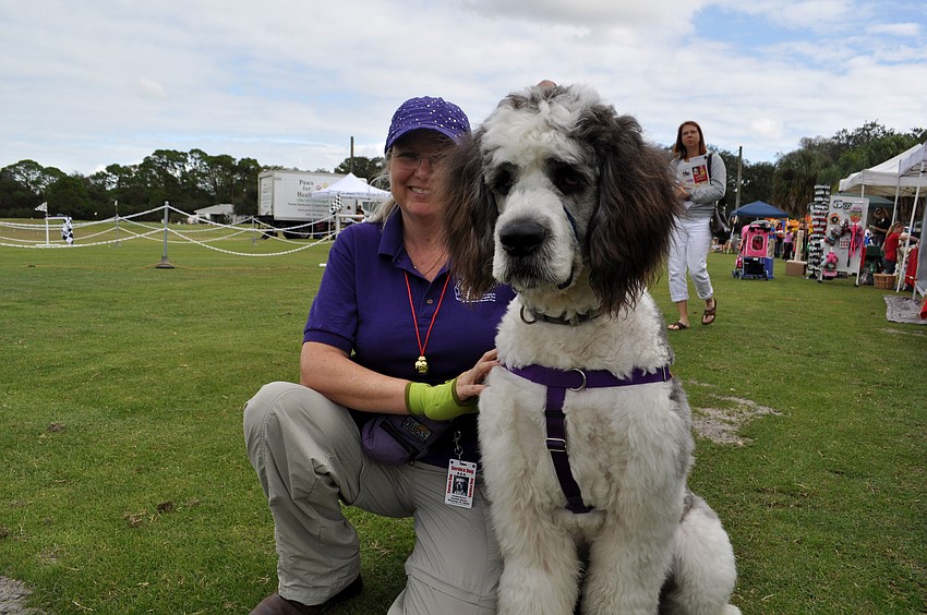 Jeanine Brawn and her dog, Ben.