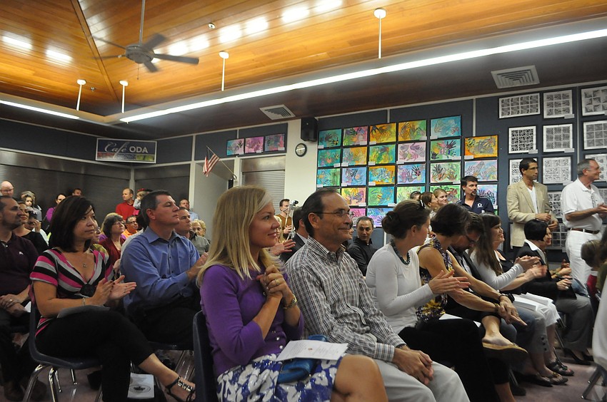 Parents came to support their children and enjoy the concert.