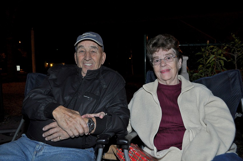 Tony DeNicola and Barbara Tavolacci enjoy the music.