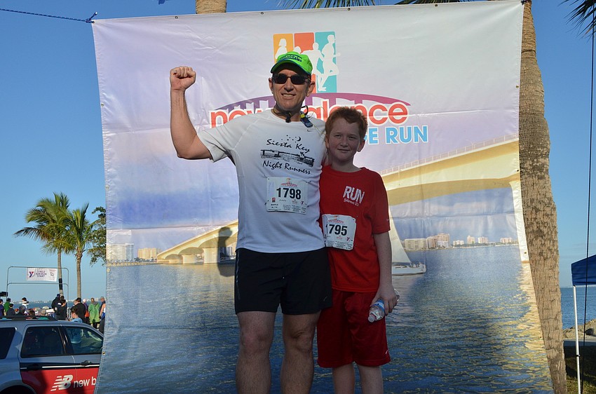 Russ Vega with his son Donovan.