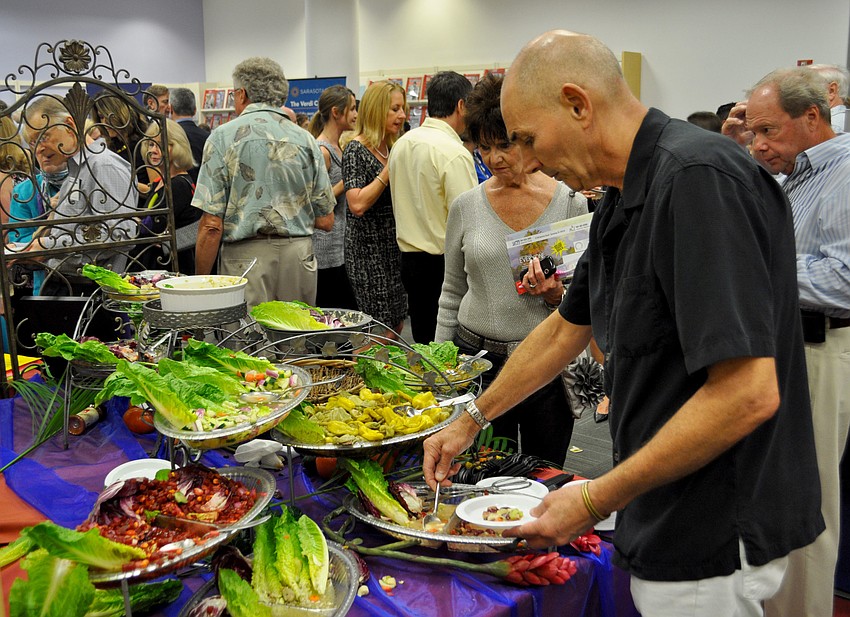 Attendees enjoyed a selection of food from local vendors.
