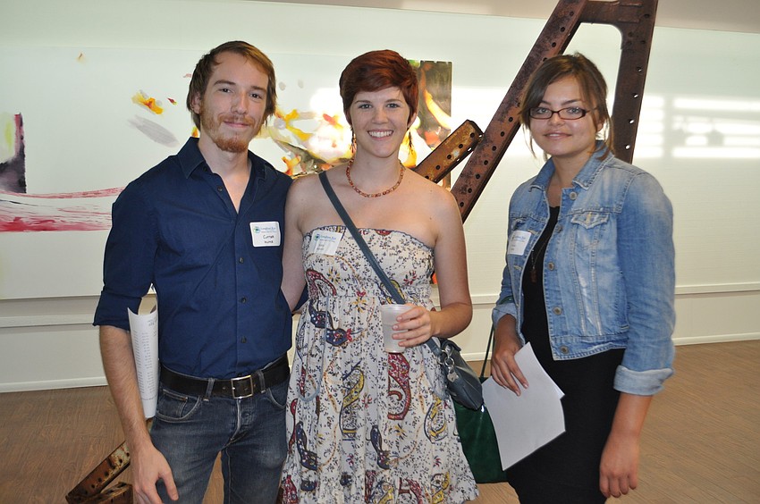 Cutter Hume, Katie Ancoin and Bianca Rylee all third year fine arts students at Ringling