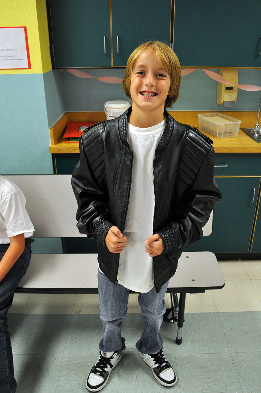 Kaleb DeJarnet channels his inner Fonzie.