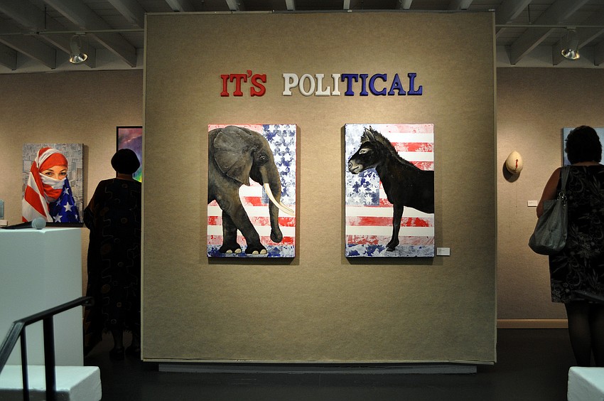 The largest of the four exhibits, Itâ€™s Political!, opened Thursday, Oct. 18, at Art Center Sarasota.