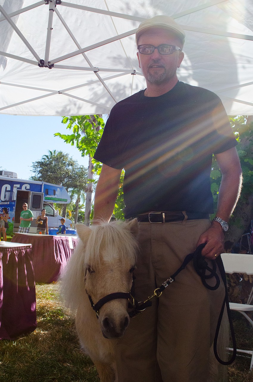Dan Nagel and his miniature pony represented the Majestic Ministries of Christ. They have 16 ponies and use them for outreach programs.  â€œWe are a church that is open to all people and we wanted to make sure people knew that.â€