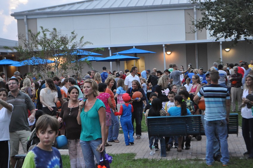 The PTA purchased over 400 pumpkins that were almost gone by the end of the evening.
