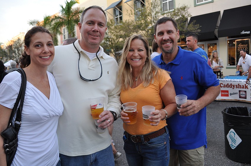 Jennifer Ruffino-Cook with her husband, Larry Cook, and friends Robin and Steve Parent.