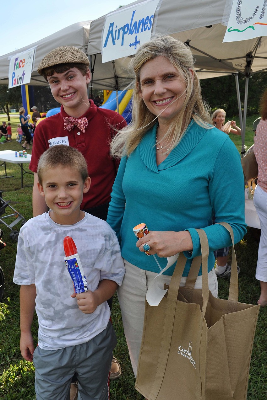 Victor, Alexander and Dara Grubbs enjoyed the day together.