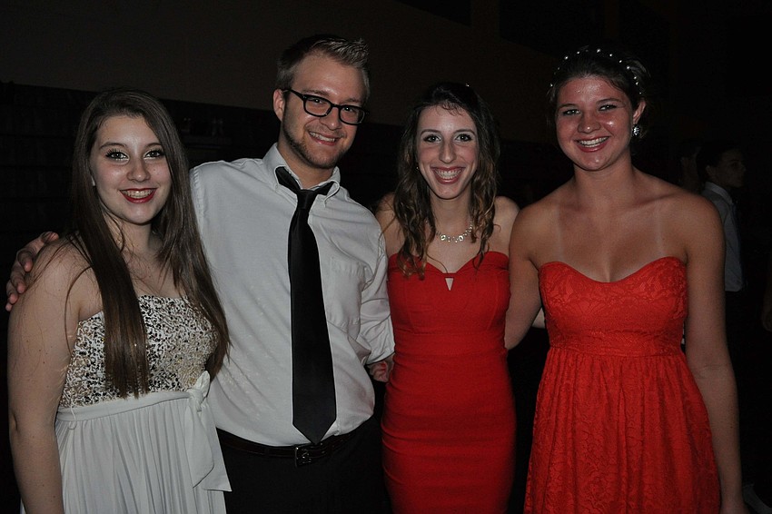 Ariel Racioppi, Andy Westberry, Sydney Anderson and Isabelle Basden at the Homecoming Dance Oct. 27