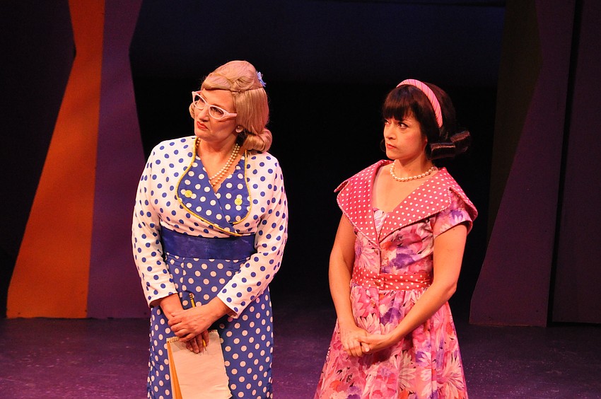 Laurie Colton as Smitty and Sarah Cassidy as Rosemary Pilkington