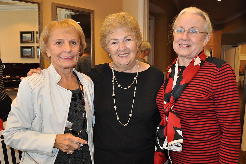 Marion Carrou, Betty McClurg and Judy Nixon