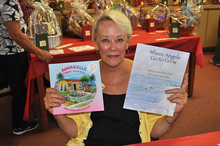 Celia Edmundson with two of her books.