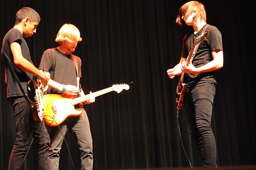 Gino Ayala, Barry Williams, Zack Bush played guitar.