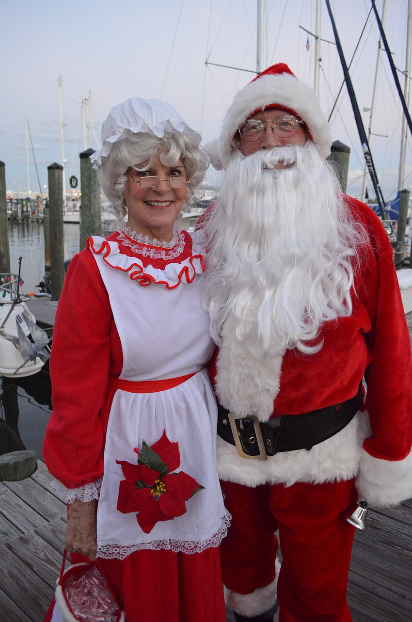 Patty and Bill Bruner came as Mr. and Mrs. Clause.