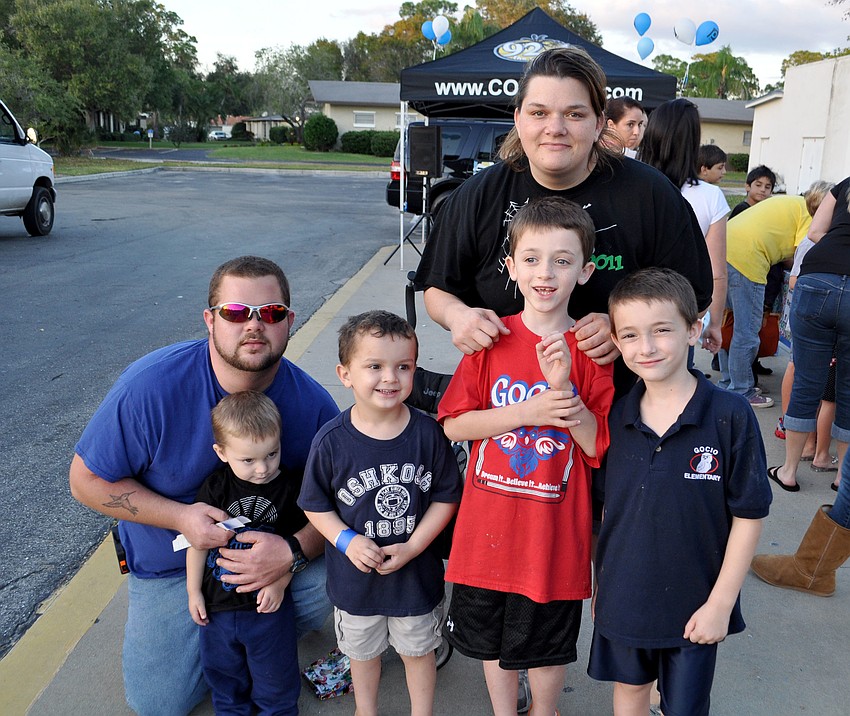 Dave and Stephanie Kearce with their children, Brycen, David Jr., Kaleb and Connor