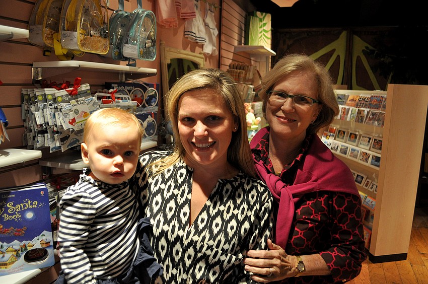 Meredith Piazza with her daughter, Caroline, and mother, Judy Mimz