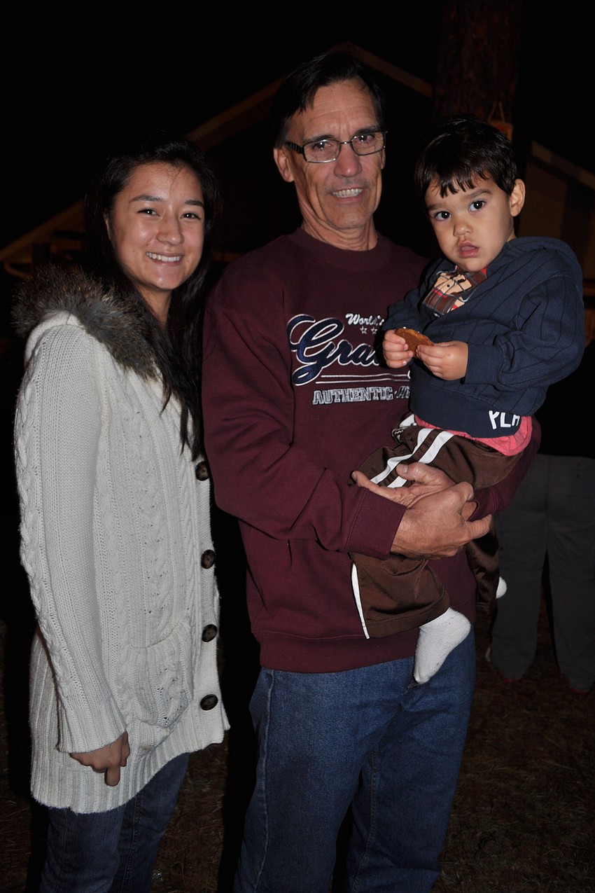 Amanda Beecher attended with her father-in-law Kurt Beecher, and son, Wesley, 2.