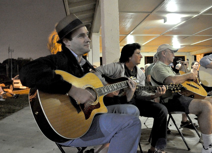 Dan Greenberg sits in on the jam session.