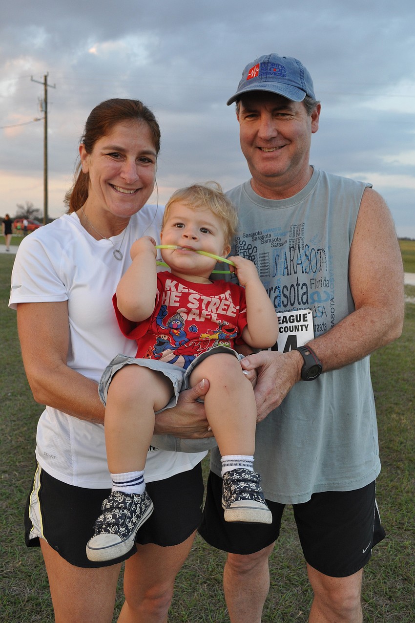 Danita and Bart Ray brought their grandson, Gavin Marshall.