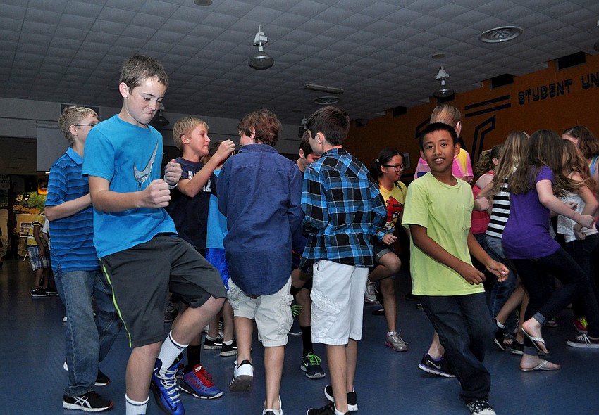 Students bust a move.