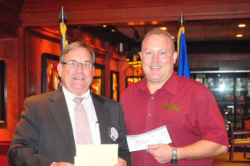 Richard Crawford with Doug Staley, of Child Protective Services