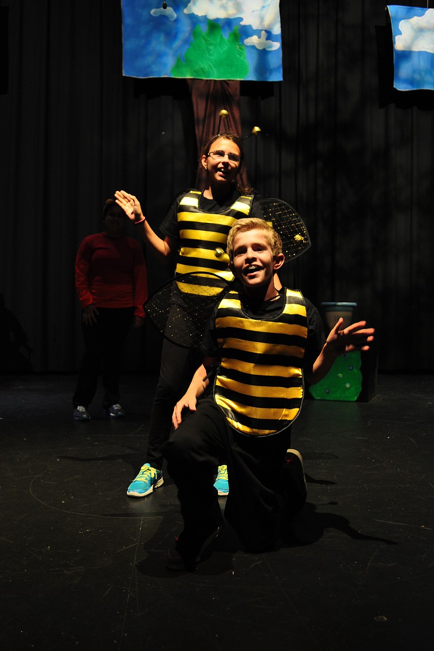 Honeybees Mary Fulton and Cameron Weber solicited plenty of laughs.