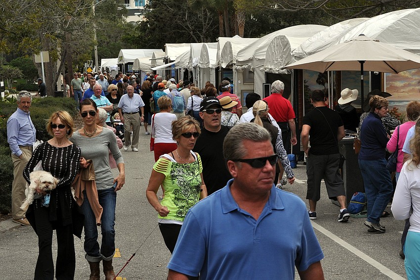 Hundreds of people attended the Sarasota Fine Art Festival Saturday, Jan. 19 and Sunday, Jan. 20.