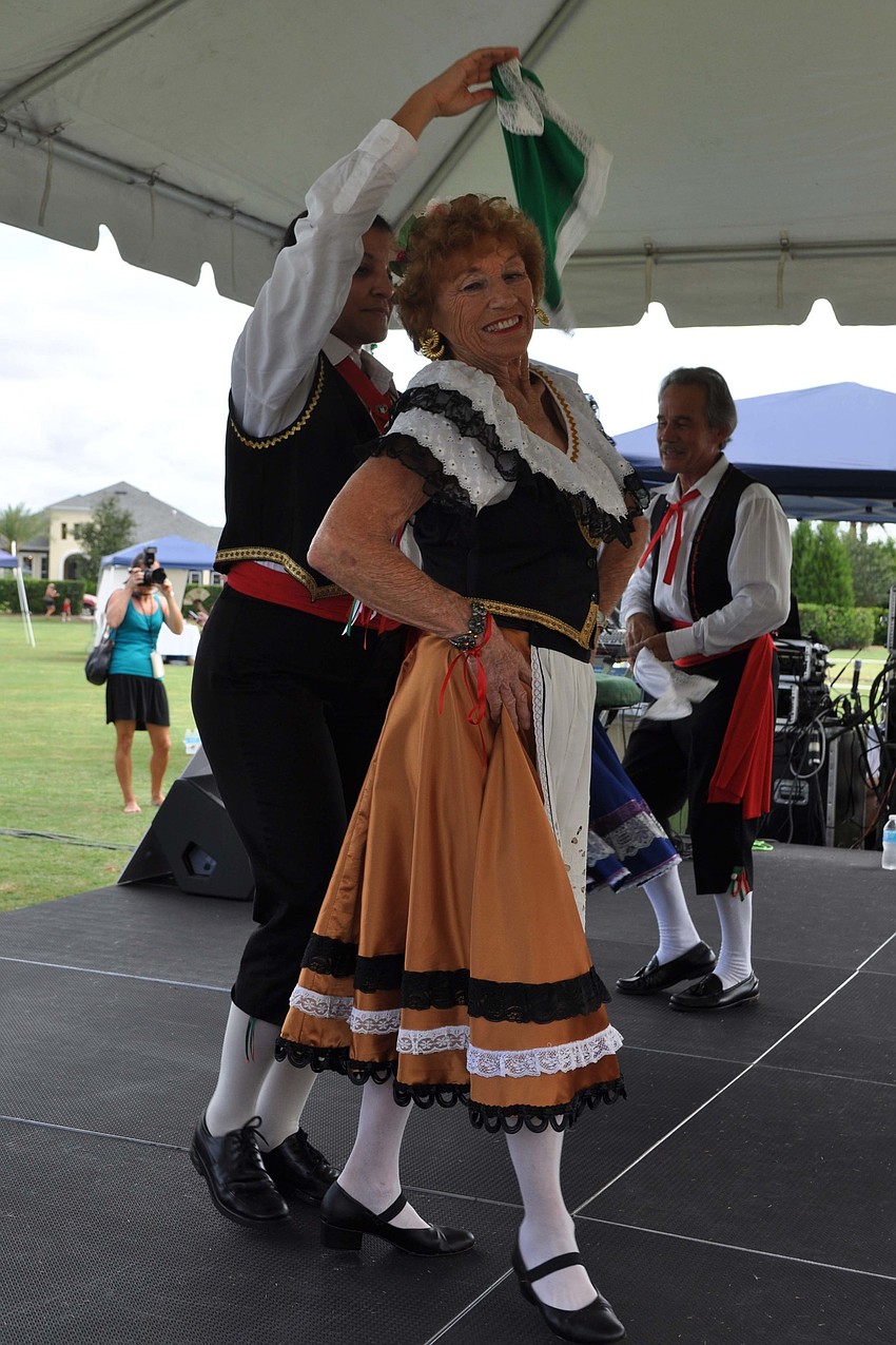 The Tarantella Dancers performed for the crowd.