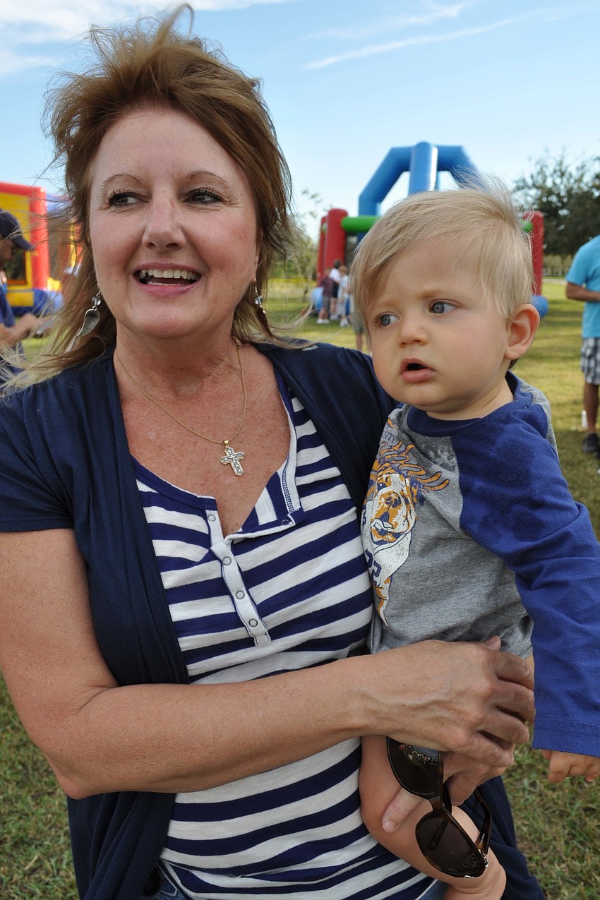 Tami Adang spent time with her grandson, Zane Hall, 1.