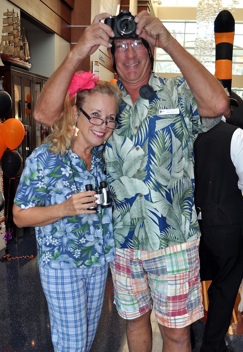 Nancy Cox and Don Payzant had fun being tacky tourists.