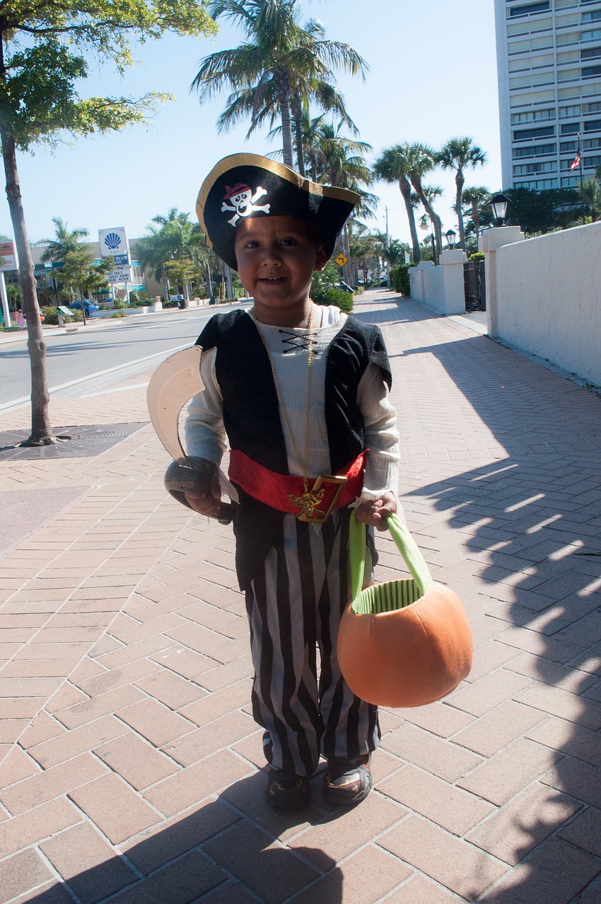 Three-year-old Elijah Quiros was a pirate.