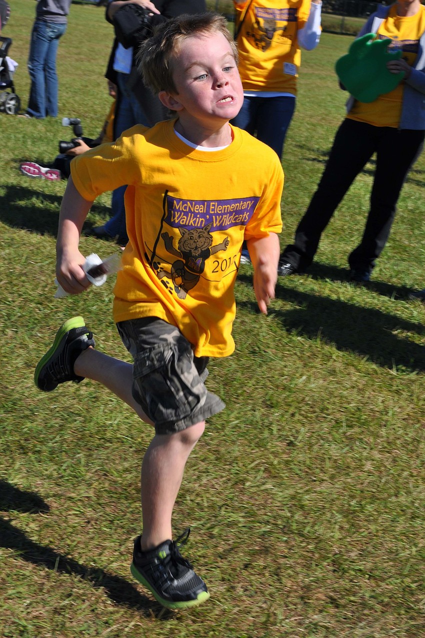 Matthew Joseph sprinted the entire first lap.