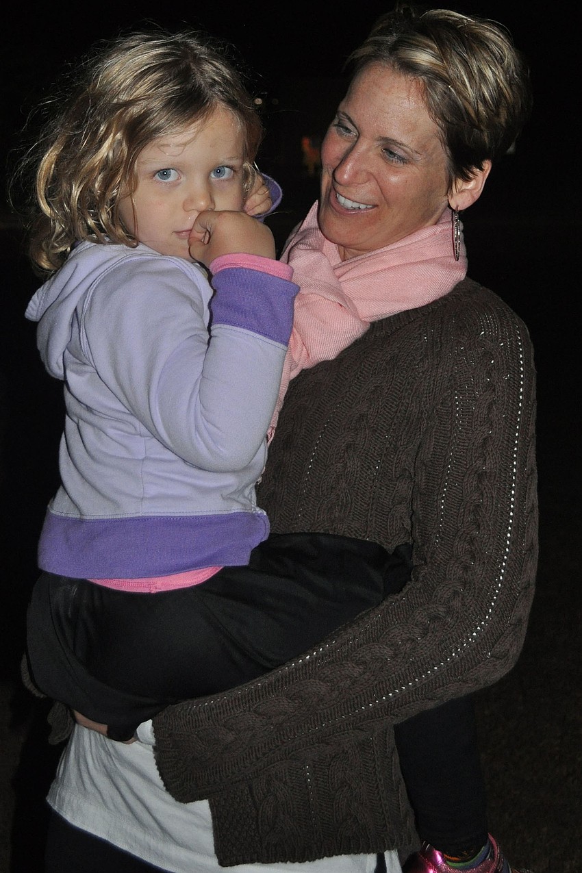 Rachael Pierce with her three-year-old daughter Elizabeth