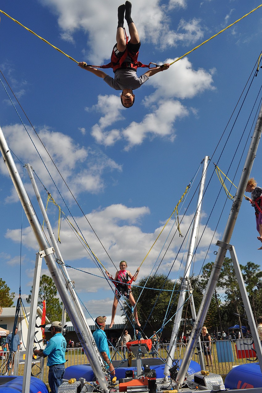 The Tara Elementary Fall Festival featured a bungee jump.