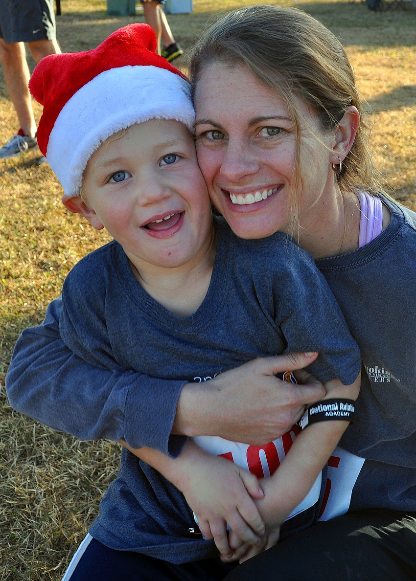 Mason Cocozza, 4, with his mom, Catherine.