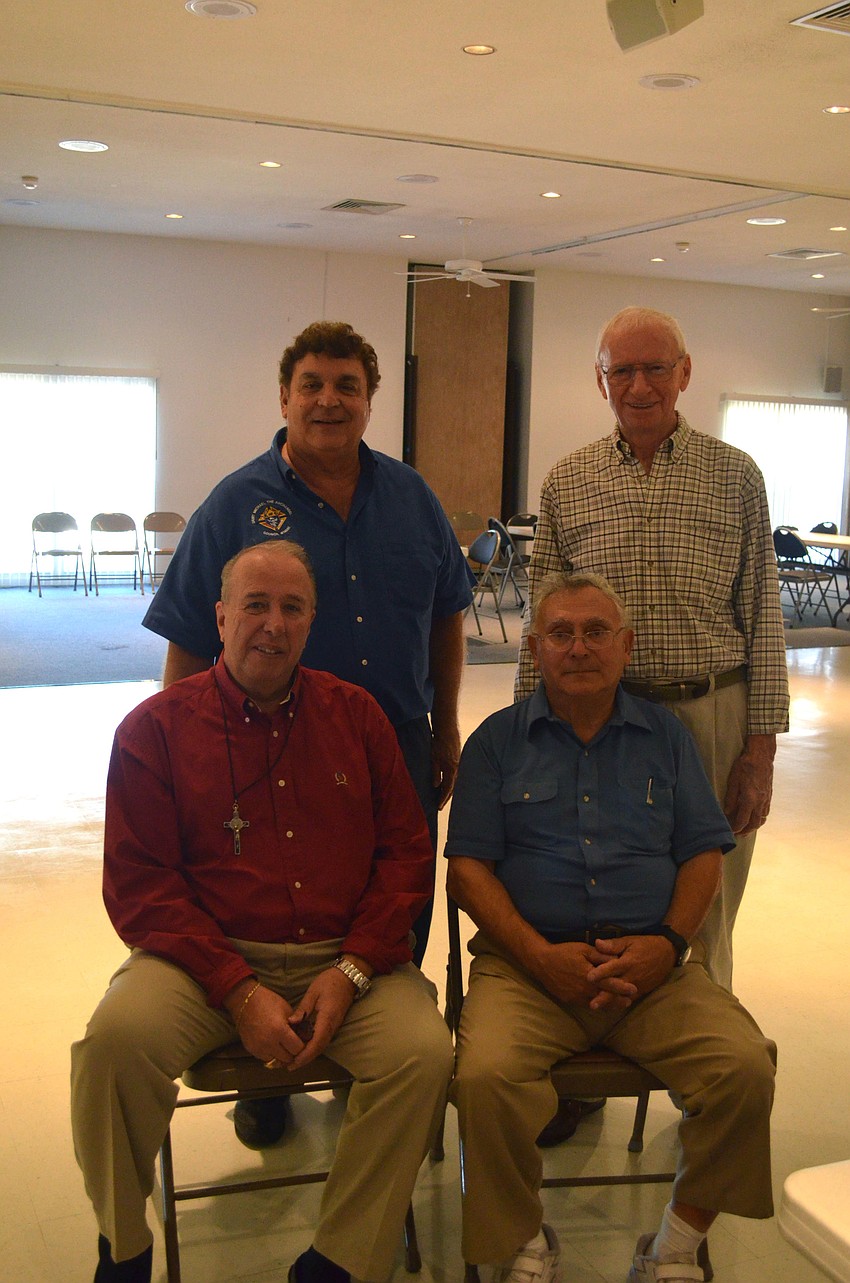 Trustee George Haviland, Jim Piro, Financial Secretary Bob Orlando and Jack Cullen