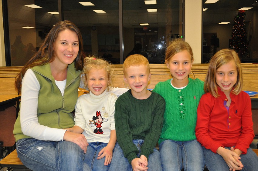 Melissa Volner with her children Delaney, Nathan, Kendall and Alli