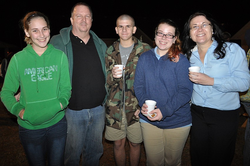 Julia Berger joined Jeff, Daniel, Sara and Estrella Wilkinson.