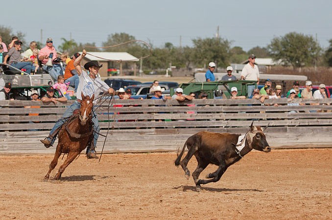Local polo players and cowboys competed in a variety of rodeo-style contests during the annual SMR Cup Jan. 27-29, at Sarasota Polo Club. Published Feb. 2, 2012.