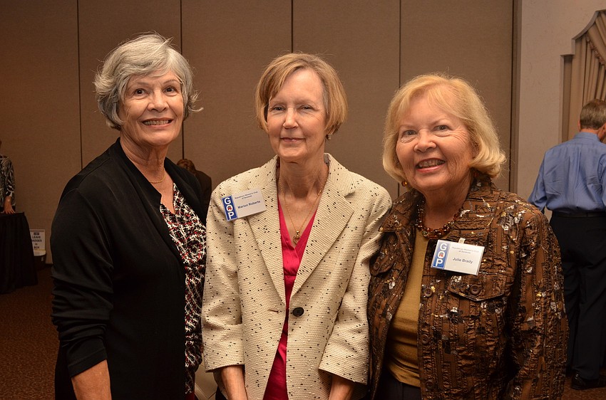 Jane Jackson, Marian Roberts and Julie Brady