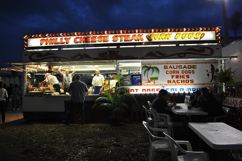 Fair-goers could enjoy a smorgasbord of food, including sausages, funnel cakes, pizza and more.