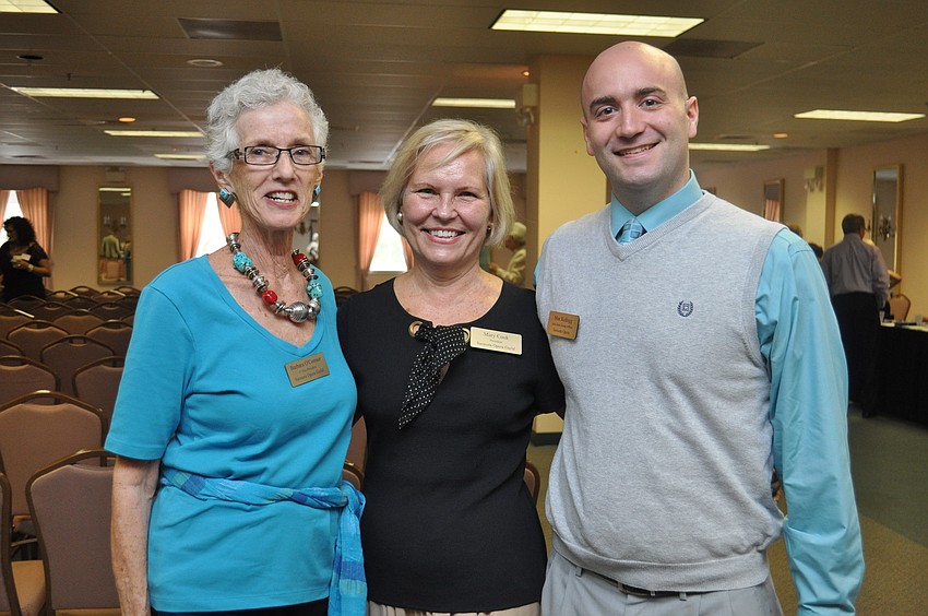 Vice President  Barbara Oâ€™Connor, President Mary Cook and Individual Giving Officer of the Sarasota Opera Max Kellogg