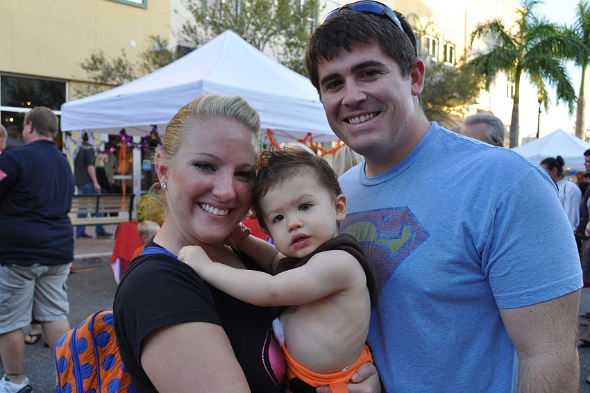Willowbrook residents Dan and Ashley Koehler came out with their son, Bryson.